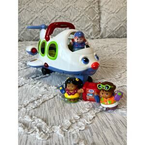 Fisher-Price Airplane with Little People Figures Tested Works 2005